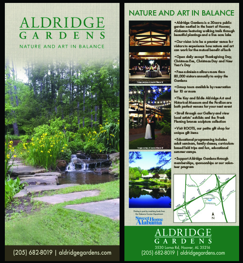 Aldridge Gardens Bridal Rack Card