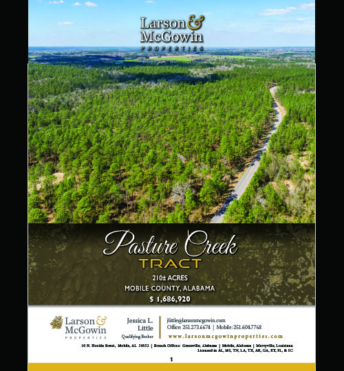 Larson McGowin Pasture Creek Brochure
